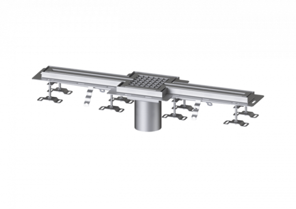 KESSEL Schlitzrinne Ferrofix Fliesenanschlusswinkel, 17x1000mm,mittig
