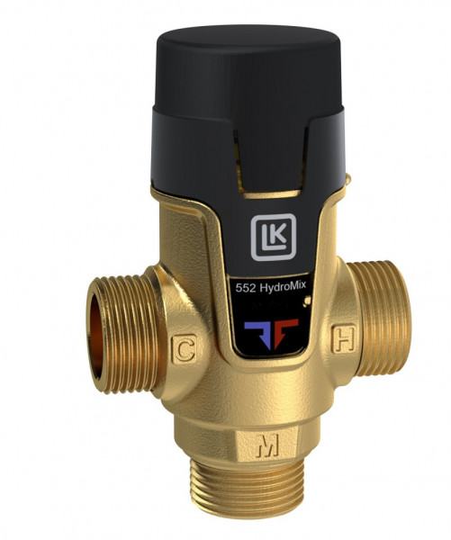 LK Armatur LK 552 symmetrischer Brauchwassermischer G1 35-65 Grad C Kvs 1,5