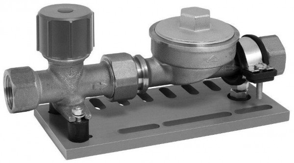 ABA AP Absperrkombi G2 koaxial m Dämmschale beiderseits 3/4" IG