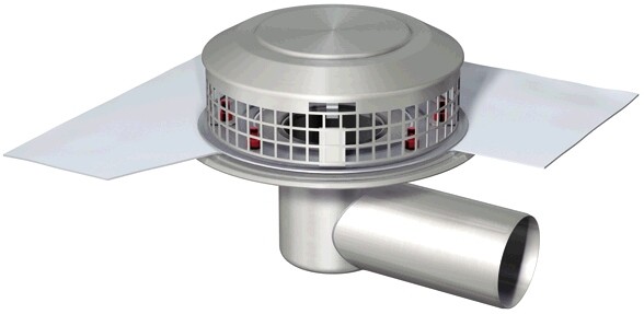 ACO Flachdachablauf Spin DN 125 1 tlg. 1,5Grad ohne Dichtungsbahn