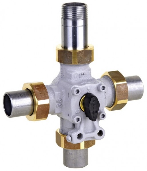 Honeywell Vierwege Kompakt Mischer ZRK GG 20, grau, PN 6 DN 40, kvs Wert 22,0