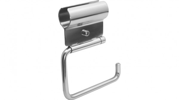 AS WC-Papierrollenhalter Edelsta. 1.4301 Klemmverschr., mattiert, ohne BS