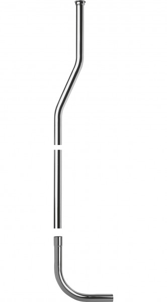 AS Druckspülrohre MS vc 32 / 30 mm 1700 x 200 mm / 65 mm gekröpft
