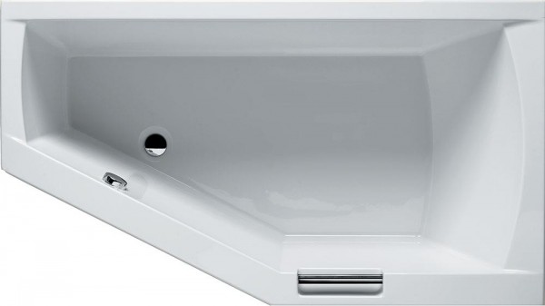 RIHO Raumsparwanne Geta links 170x90cm, 230 l weiß