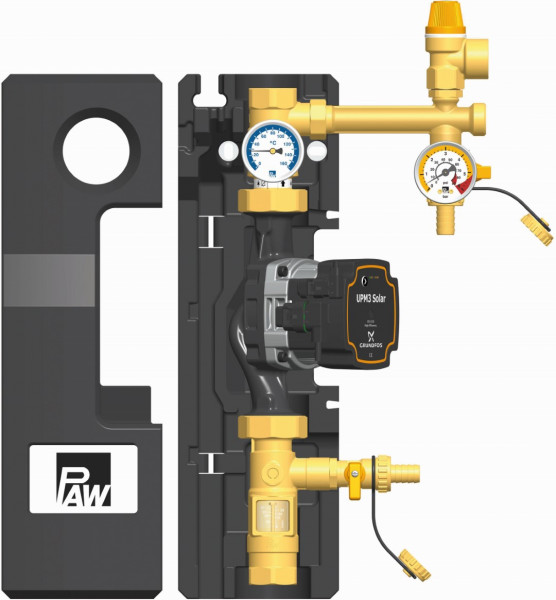 PAW SolarBloC maxi Basic 1-Strang Flowmeter GF UPM3 Solar 25-75