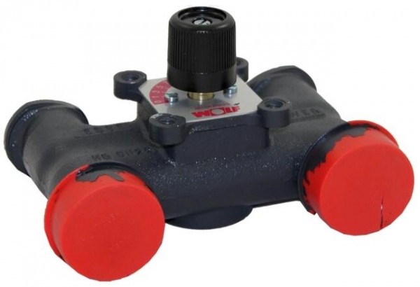 Wolf 4 Wege Mischer H Grauguss, 1 1/2"