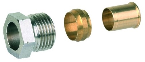 Honeywell Verschraubung f Weichstahlrohre G 1/2", 15mm