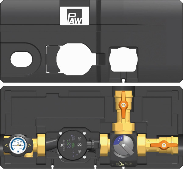 PAW RL Hochhaltg RHM DN 32 3 Weg Misch KVS = 16 11/4" IG, Motor SR5, isol GF AL