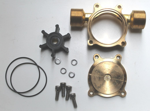 Calpeda Wechsel-Kit WP 15 best.aus Laufrad/Deckel/Pumpengehäuse