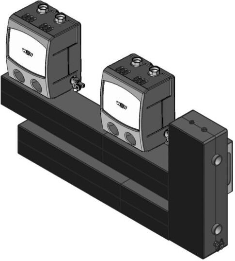 Wolf Weichenset f 2 er Kaskadeneinheit 805mm