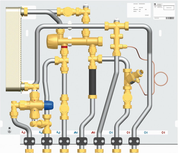 PAW HomeBloC Basic WR WT 24 beschichtet ungem PM-Regler 12 l/min TWW-Mischventil