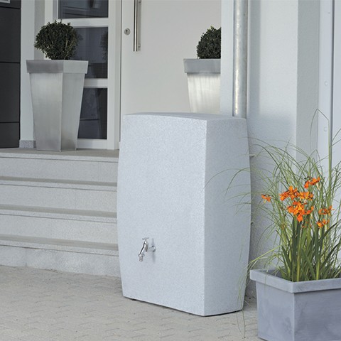ewuaqua iWater Noblesse 275 l granit PE-Regenwasserspeicher bepflanzbar