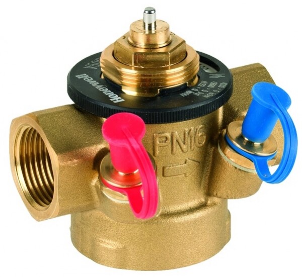 Honeywell Regelventil Kombi FCU V5005T mit Messanschluss DN 25, 200 1500 l/h