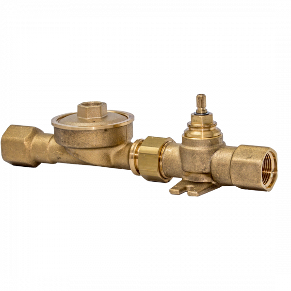 DELTAMESS Montagestrang Koax 2", Aufputz 3/4 IG Messing, Spindelventil 2