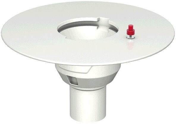ACO Bodenablauf Passavant DN 70 GE mit Klebeflansch weiß epoxiert