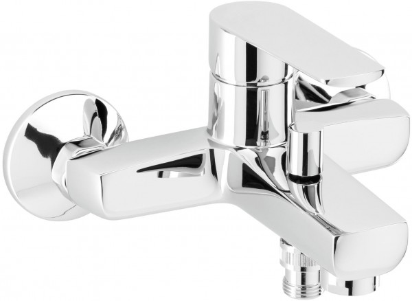 Herzbach W und Brausebatterie Ventura Brauseanschluss 1/2" chr