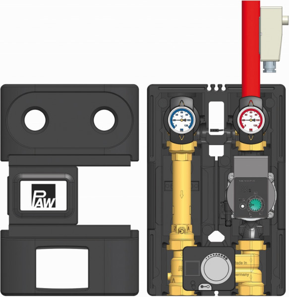 PAW HeatBloC K33R DN 25 3-Wege H-Misch m Bypass Regler PKR6 Yonos PICO 25/1-6