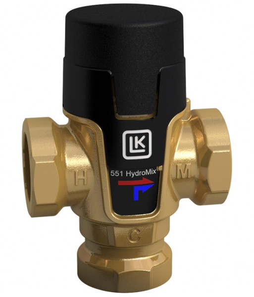 LK Armatur LK 551 Brauchwassermischer Rp1/2 35-65 Grad C Kvs 1,5