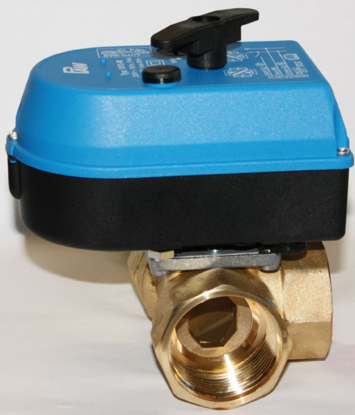 PAW 3 Weg ZV DN 32 3 x 11/4" IG, Kvs:15 Stell Mot 230V/50Hz-18s/90 1,8 m Ltg 4