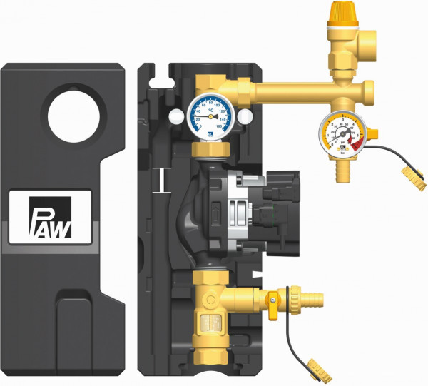 PAW SolarBloC midi Basic 1-Strang Flowmeter GF UPM3 Solar 15-75