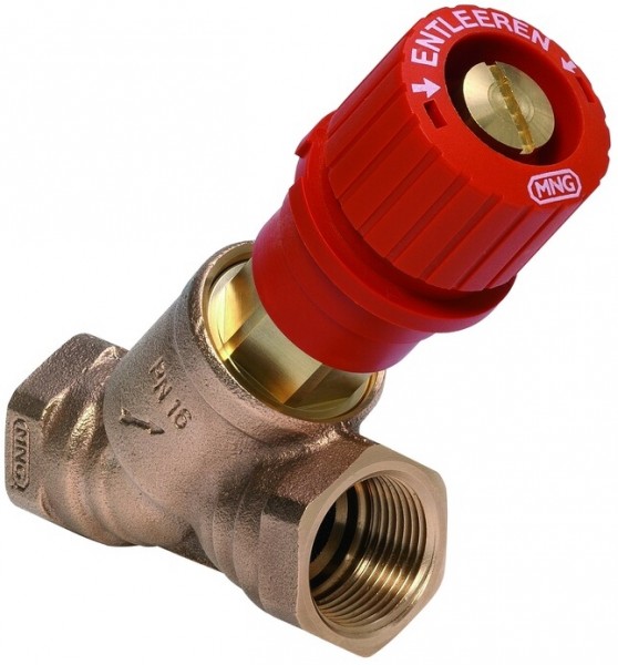 Honeywell Strangabsperrventil Kombi 3+ Muffengewinde, Rotguss DN 15