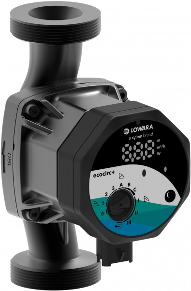 Lowara H-Pumpe ecocirc M+ 32-6/180 L:180 G2" PN10 max. H:6m 34W