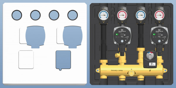 PAW Thermax VT Syst DN 20 K31 direkt / K32 gem Motor SR2 2x GF ALPHA2.1 15-60