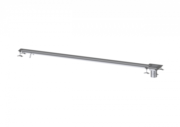 KESSEL Schlitzrinne Ferrofix Klebeflansch H: 6 mm, 17x3000 mm, außen