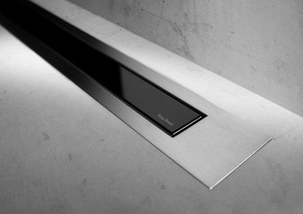 ESS Duschrinne Modulo TAF Design Z-4 Matt, 120 cm, glass schwarz