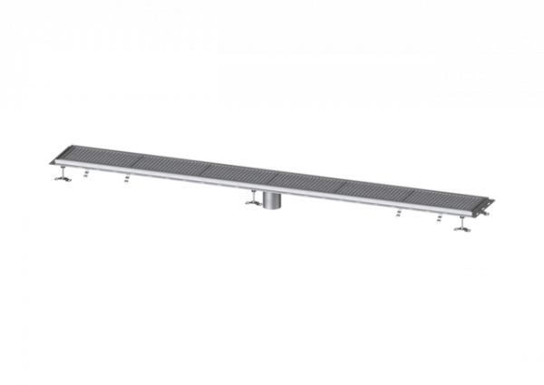 KESSEL Kastenrinne Ferrofix m. Fliesenanschlusswinkel, 300 x 3050 mm