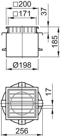 ACO Aufsatzstück ES M 125, lose eingelegt