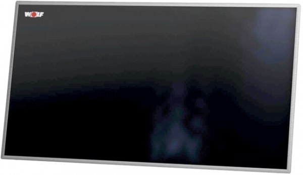 Wolf Hochleistungs Flachkollektor TopSon Typ F3 1Q quer Halteleiste sw gr