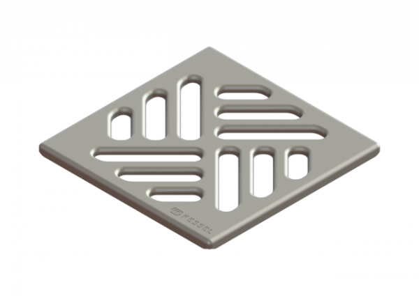 KESSEL Schlitzrost 100x100 mm, Edelstahl
