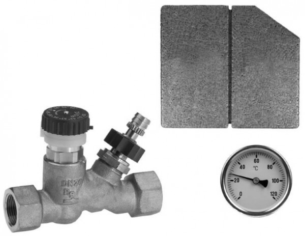 ABA Zirkulationsventil Set QUICKTURN RG IG DN 20, 3/4"