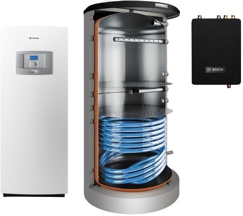 Junkers Bosch Wärmepumpen Systempaket SUPRAECO A STE16, STE100 1, 10,4 kW, 750 l