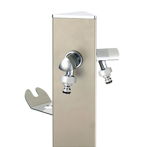 ewuaqua iWater Aquapoint creme Wasserzapfstelle als Gartenstele