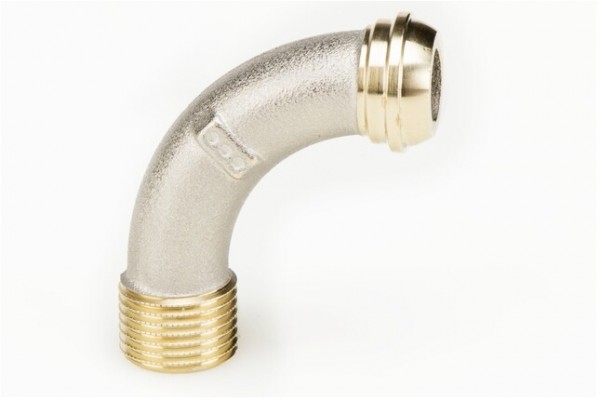 Honeywell Bogentülle Messing vernickelt 1/2"