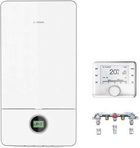 Junkers Bosch Systempaket Condens 7000iW GC708, GC7000iW 14, weiß, 14 kW, L