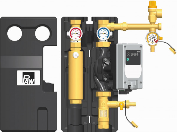 PAW SolarBloC maxi Basic 2-Strang Flowmeter Wilo Para MAXO 25-180-11-F02