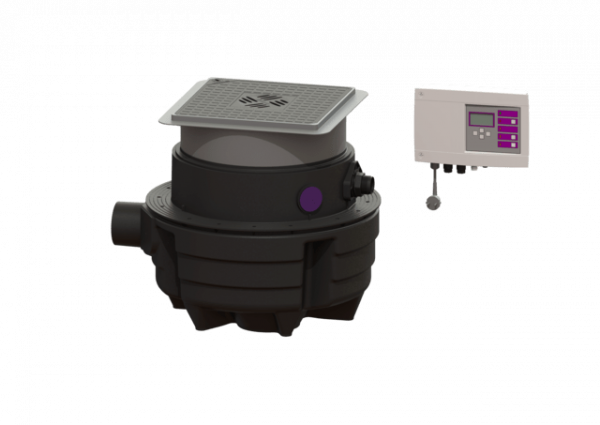 KESSEL Hebeanlage Aqualift F Compact Duo, SPZ 1000-S3, Bodenplatte, schwarz