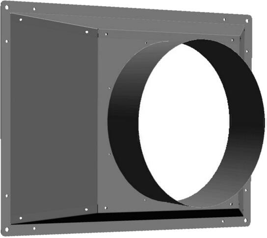 Wolf Adapterdämmkonus für CKL iH eckig auf rund 560mm 4 Stück