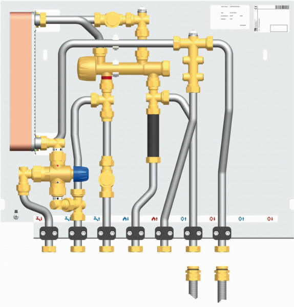 PAW HomeBloC Basic WF WT 24 CU Lot, gem PM-Regler 12 l/min TWW-Mischventil