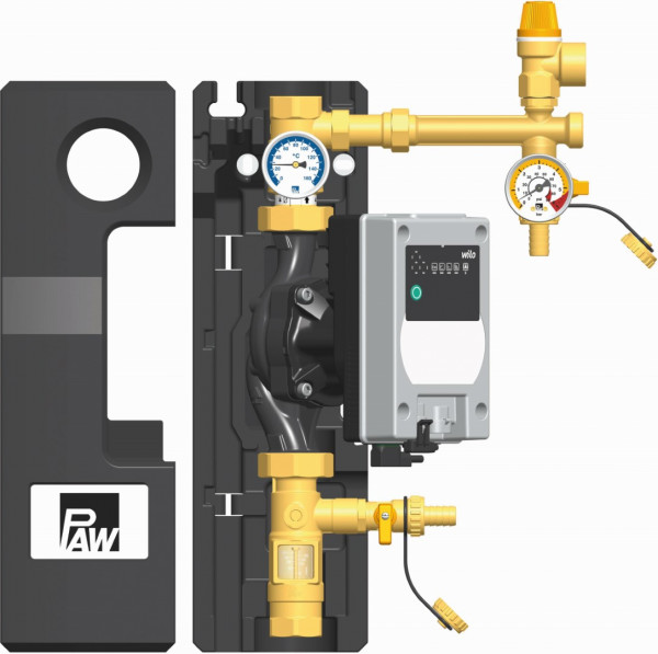 PAW SolarBloC maxi Basic 1-Strang Flowmeter Wilo Para MAXO 25-180-11-F02