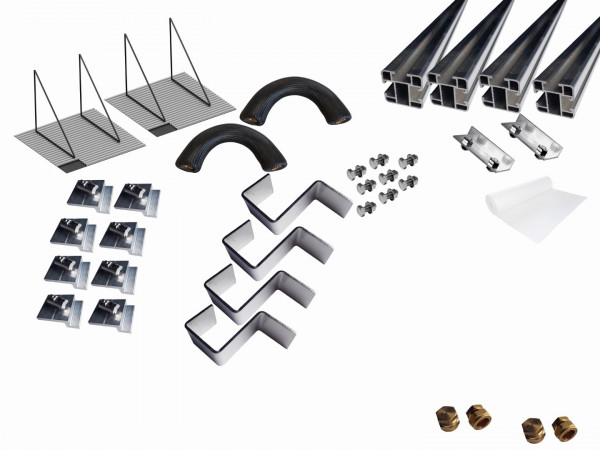 Thermic Energy Montagepaket 2er Erweiterung FK253 Flachdachaufständerung 45Grad