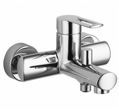 Herzbach W und Brausebatterie Cool Brauseanschluss 1/2" chr