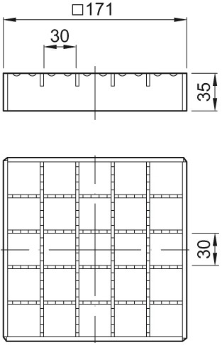 ACO Gitterrost ES L 15, rutschhemmend, 171x171mm