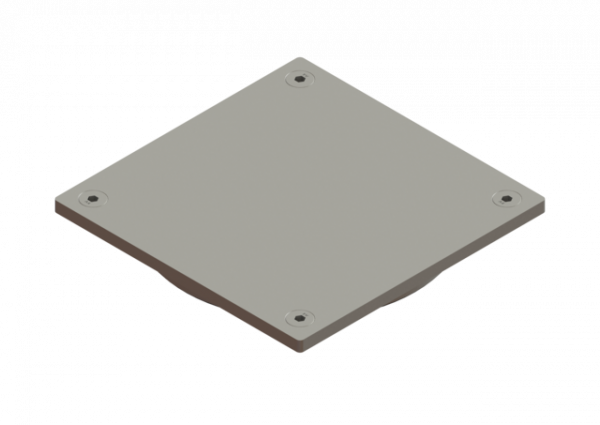 KESSEL Rost blickdicht, V2A, 150x150 mm, L 15