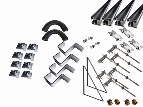 Thermic Energy Montagepaket 2er Erweiterung f.FK253 waagrecht Stockschrauben 45Grad