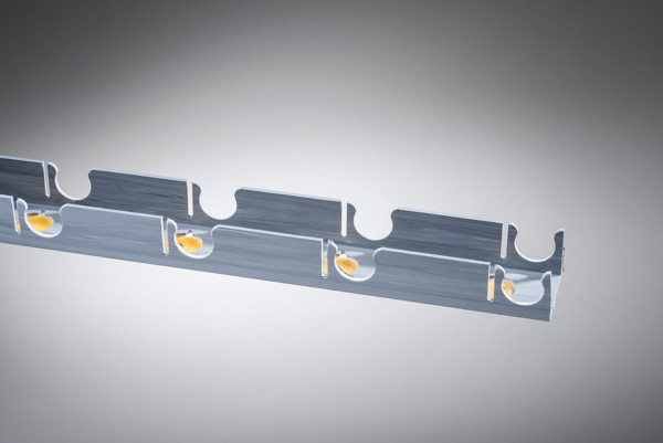 EMPUR PUR-THERM Clippschiene für Rohr d=25mm Länge 2m mit Klebestreifen, RA 100mm