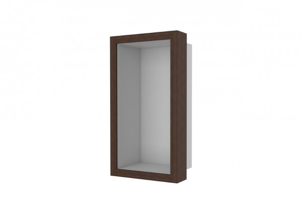 ESS Wandnische BOX 10 Holzrahmen Oak Walnut, 15x30x10 cm